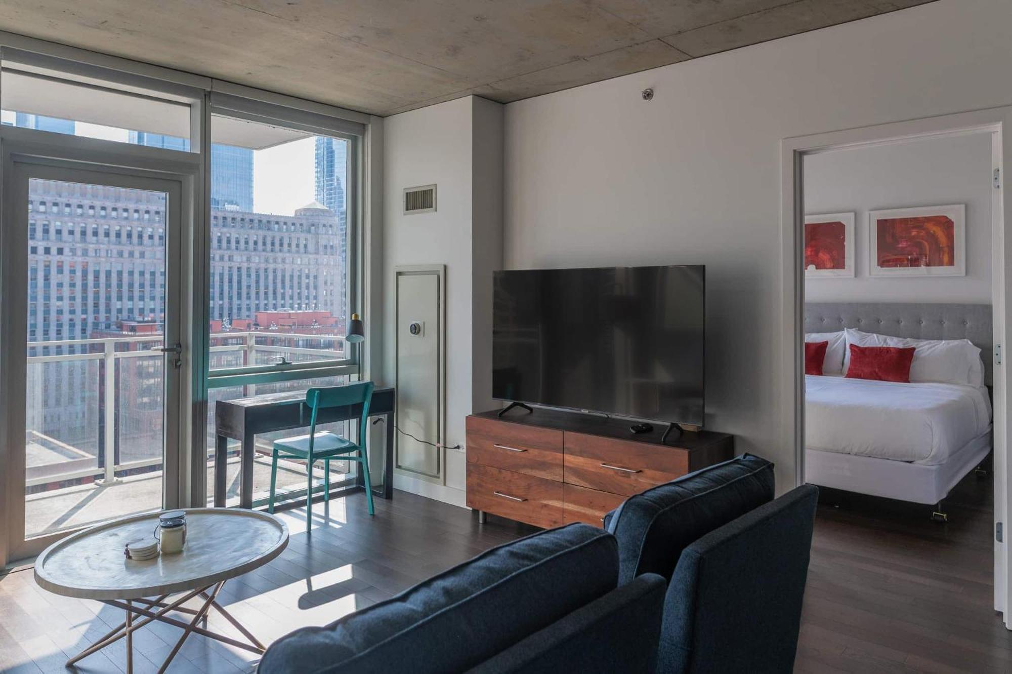 2Br Elegant Premium Suite With Balcony & Sweeping City Views Chicago Buitenkant foto